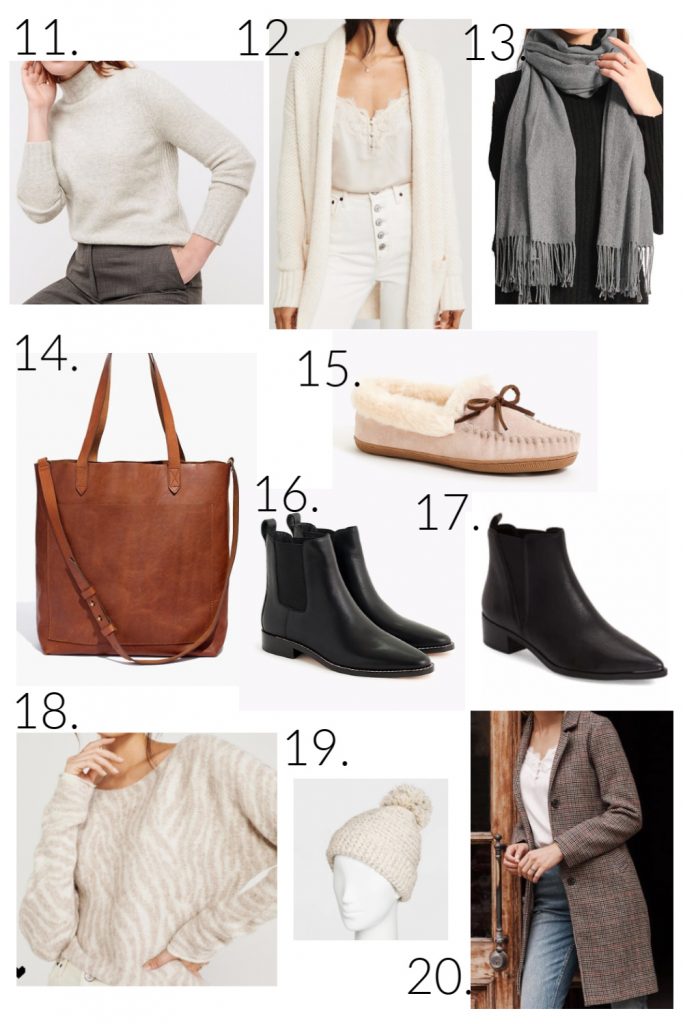 A grouping of clothing item for women